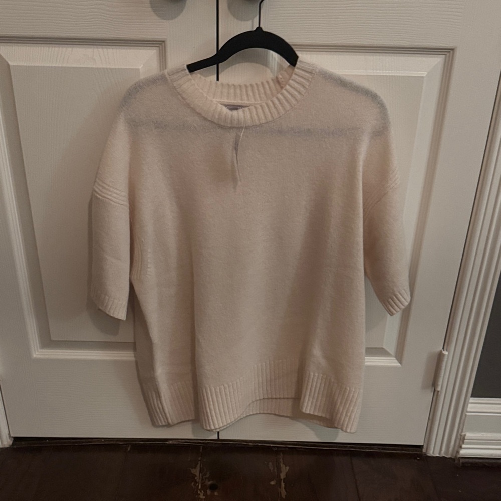 J. Crew Women's Cream Crew Neck Sweater